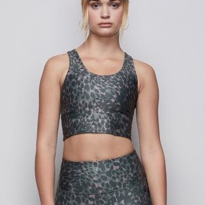 Good American FEROCIOUS CRISS CROSS CROP TOP